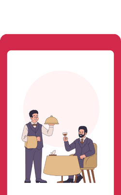 Icon of food served